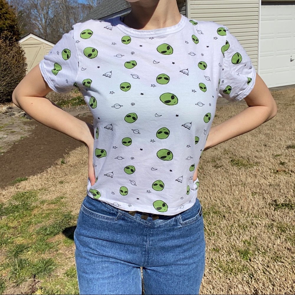 White Alien T-Shirt